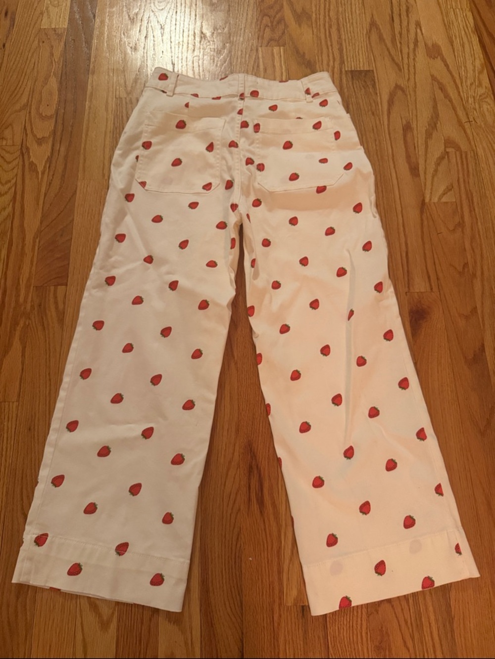 Bagatelle Strawberry Cropped Wide Leg Pants - Picture 2 of 8